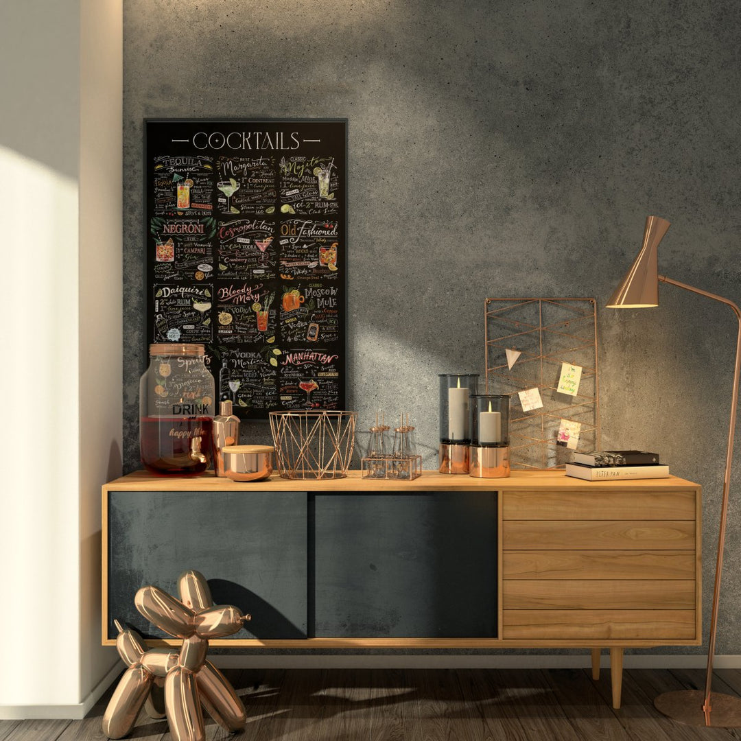 Cocktail Drinker Oppskrifter Plakat - Supernerds