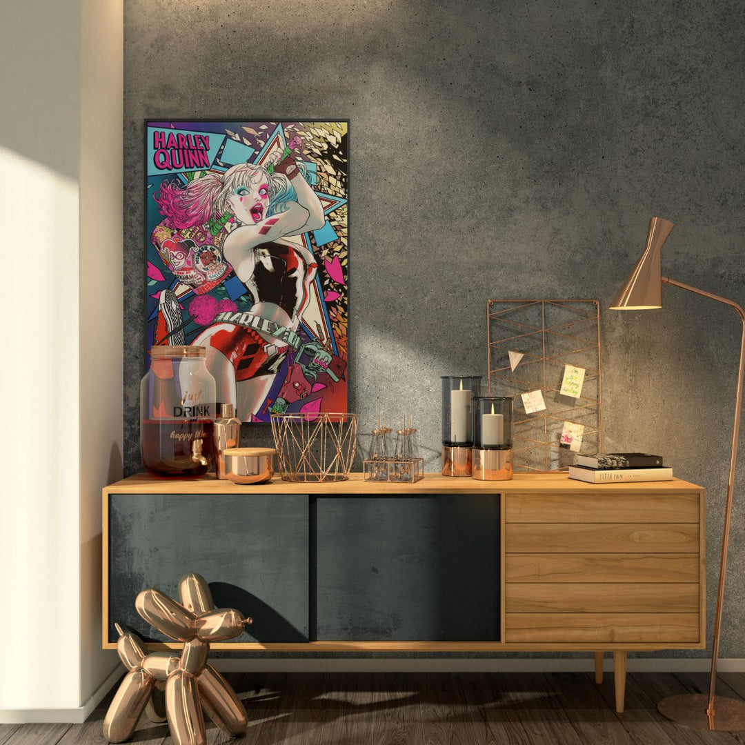 DC Comic's Batman Plakat Harley Quinn Neon - Supernerds