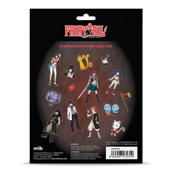 Fairy Tail Klistremerker 38-pk - Supernerds