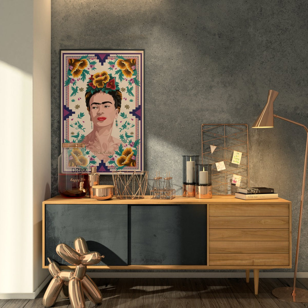 Frida Kahlo Portrett Plakat - Supernerds