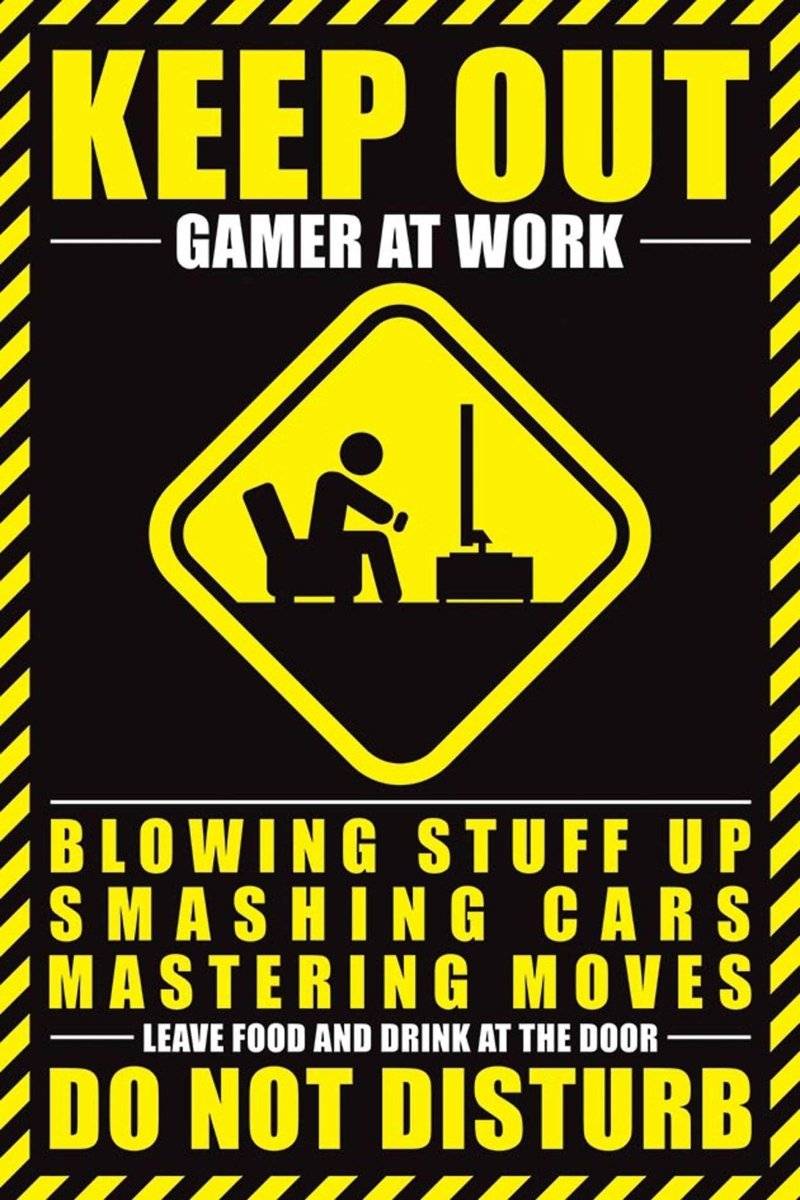 Gamer at Work Plakat - Supernerds
