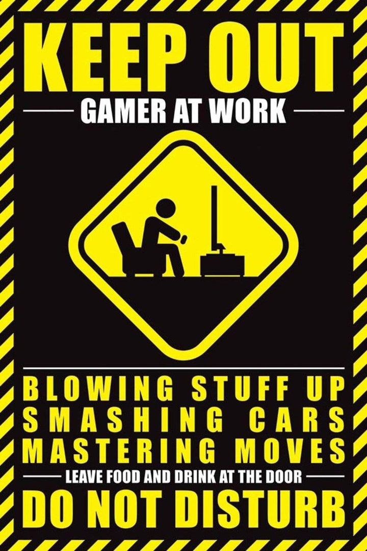 Gamer at Work Plakat - Supernerds