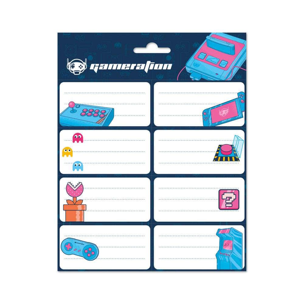 Gaming Etiketter Selvklebende - Supernerds
