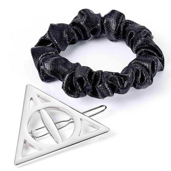 Harry Potter Hårstrikk og Hårspenne Deathly Hallows 2-pk - Supernerds