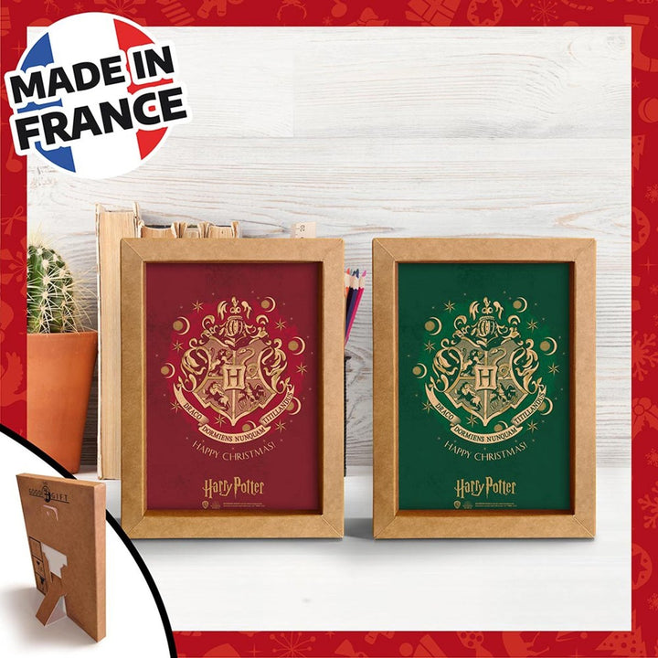 Harry Potter Innrammet Bilde 15x20 Hogwarts Christmas Rød - Supernerds