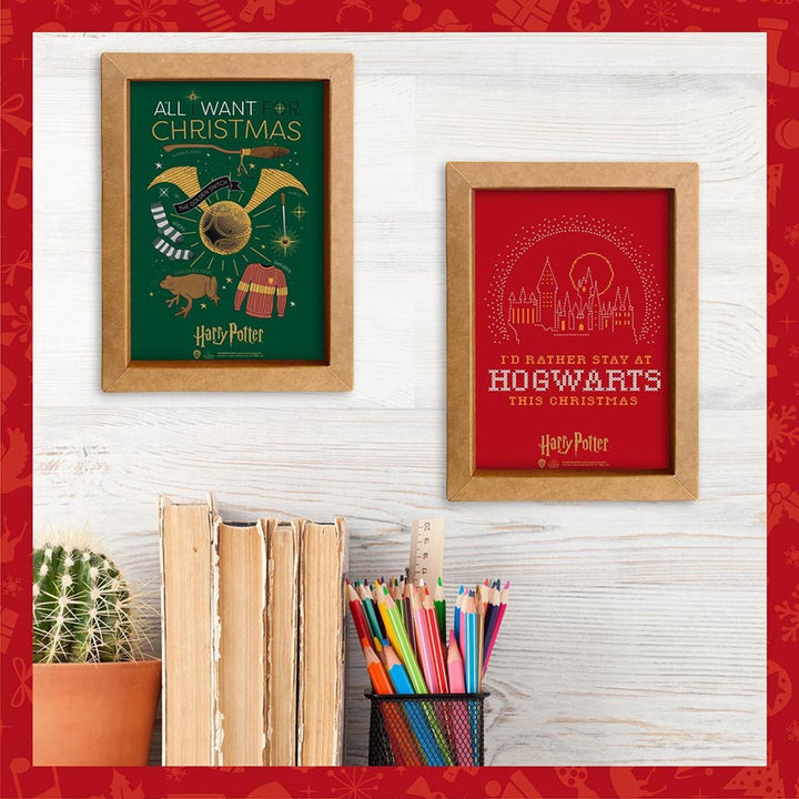 Harry Potter Innrammet Bilde 15x20 Symbols Christmas - Supernerds