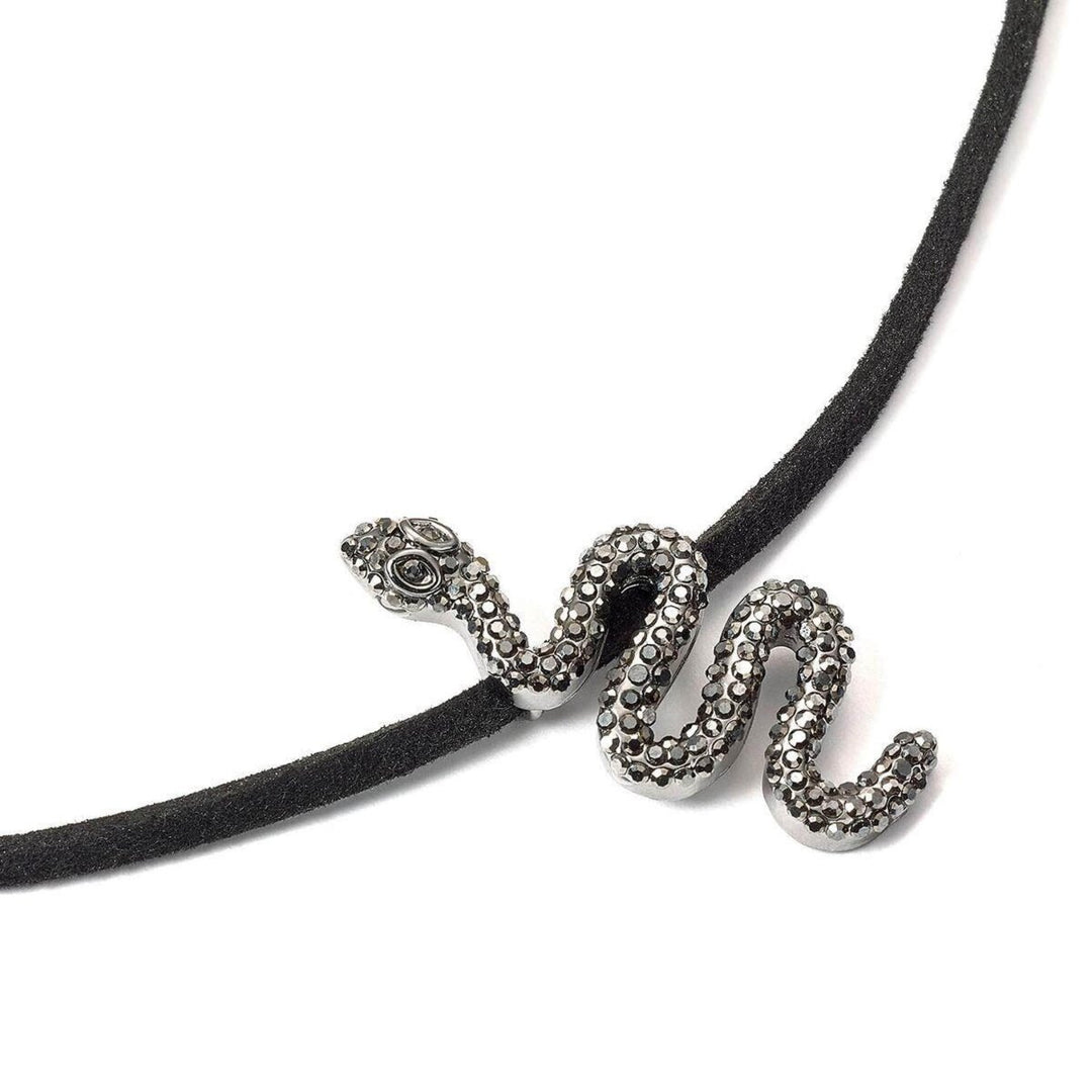 Harry Potter Smykke Choker Nagini Sort Krystall - Supernerds