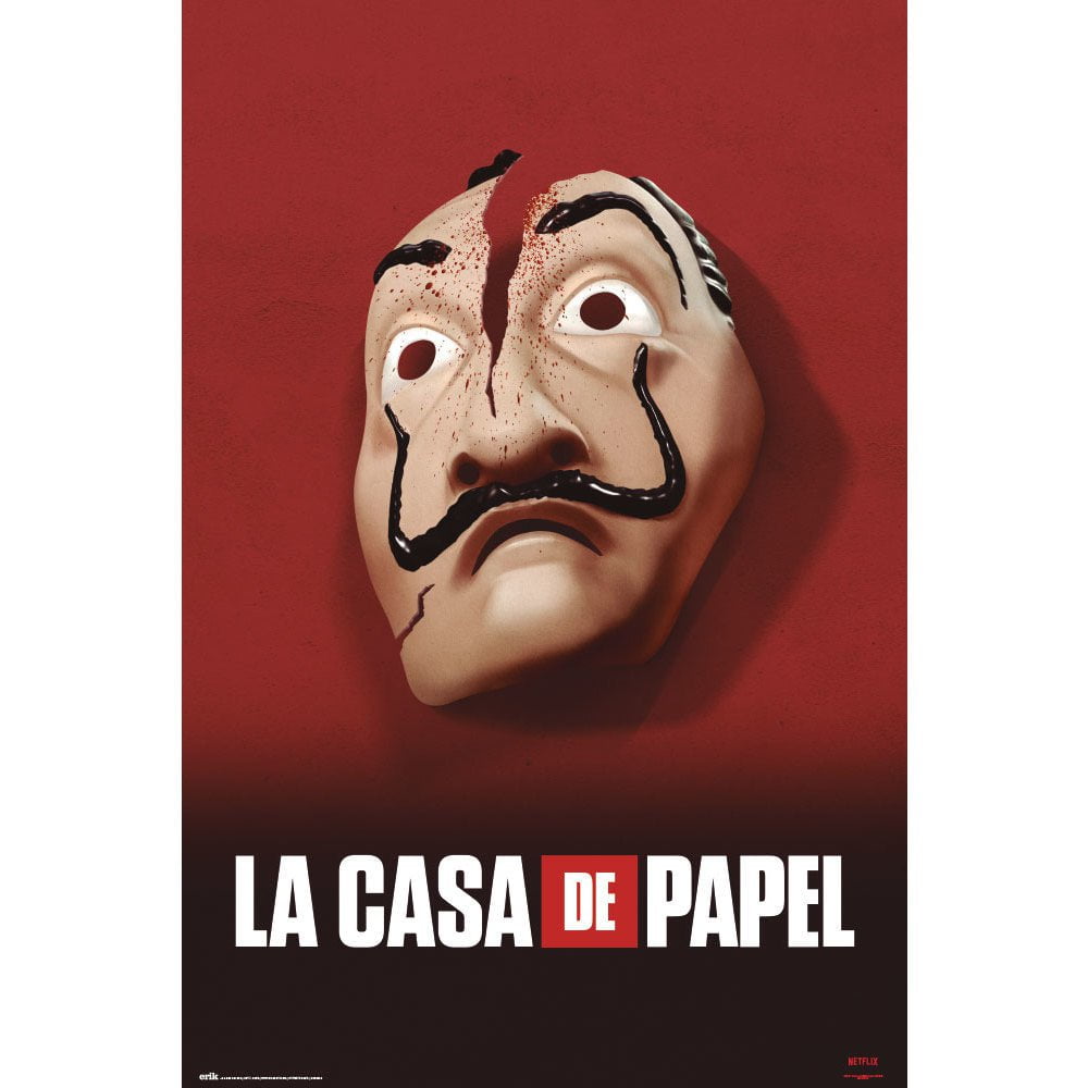 La Casa De Papel Plakat Broken Mask - Supernerds