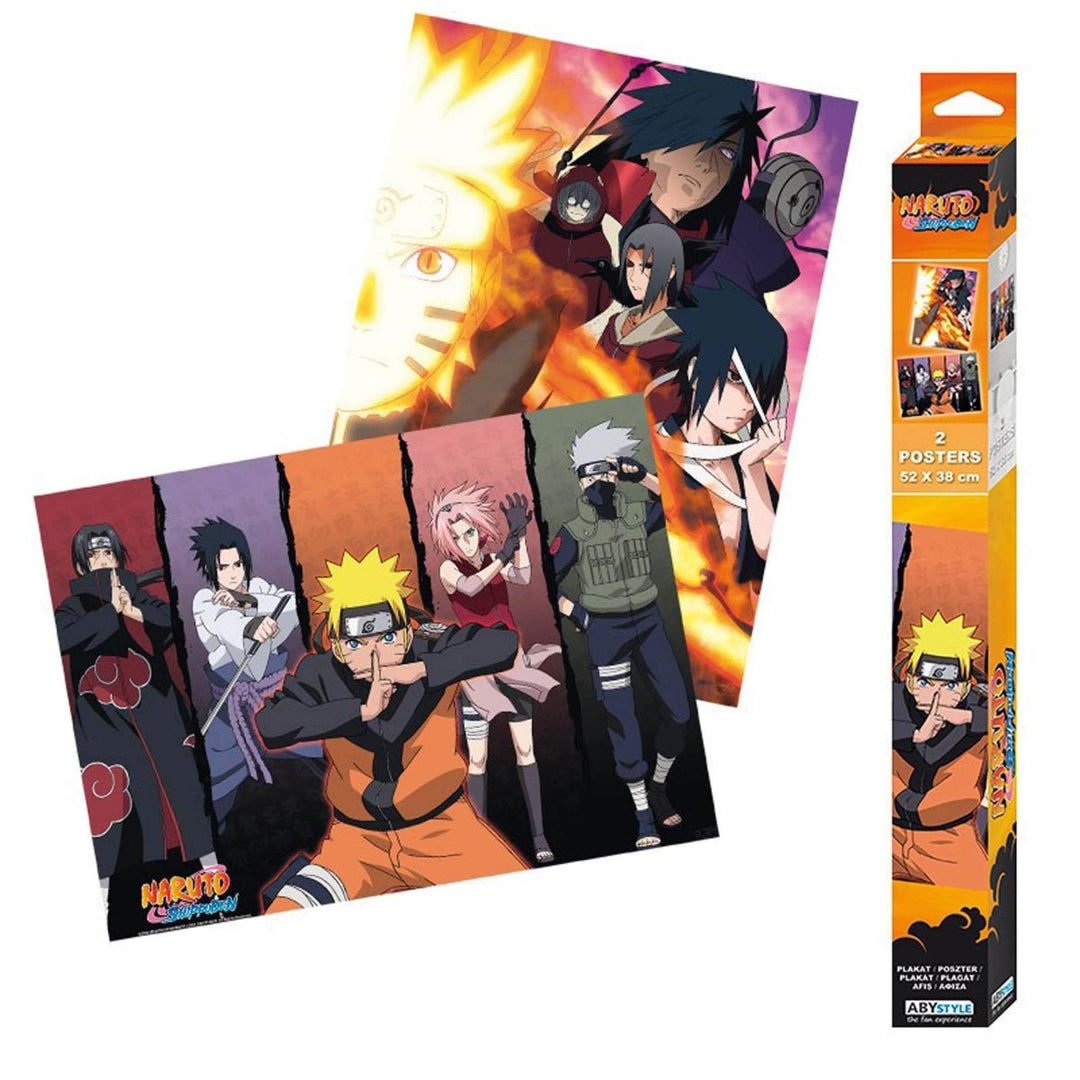 Naruto Plakat 52 x 38 cm Group 2-pk - Supernerds
