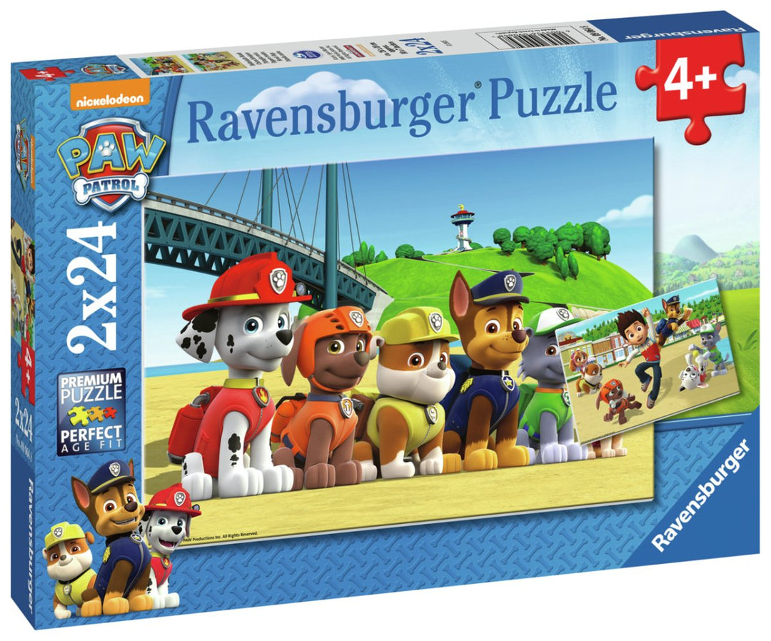 Paw Patrol Puslespill 24 brikker 2-pk - Supernerds