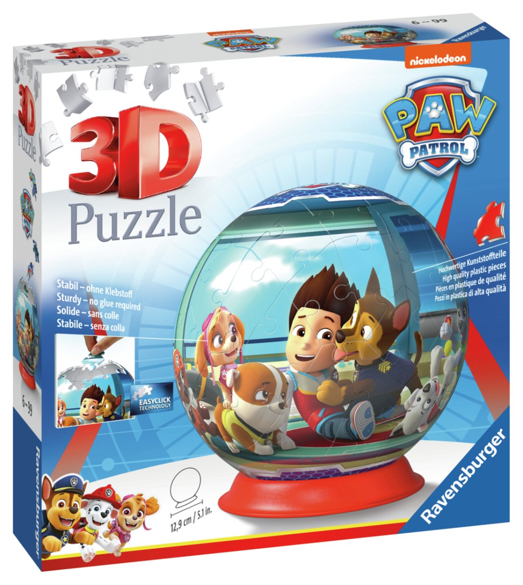 Paw Patrol Puslespill 3D 72 brikker - Supernerds