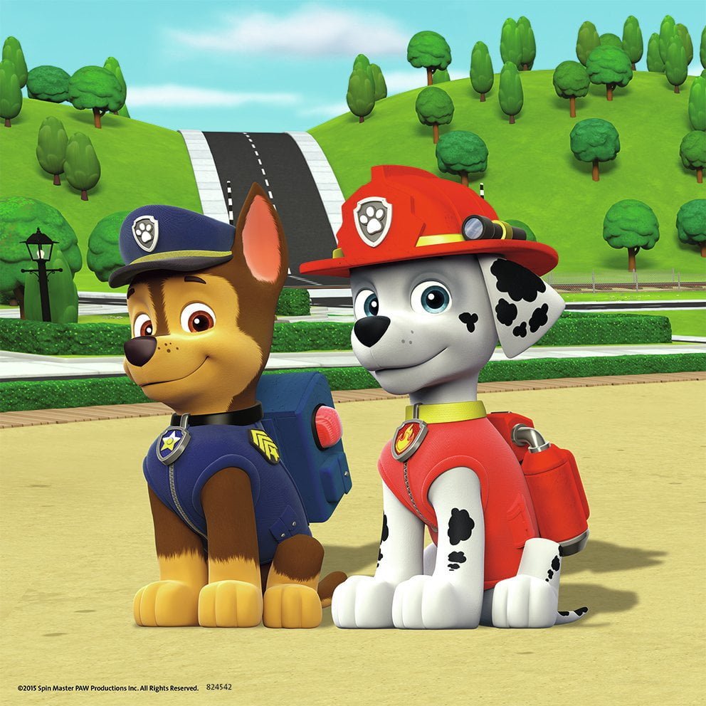 Paw Patrol Puslespill 49 brikker 3-pk Pawsome - Supernerds