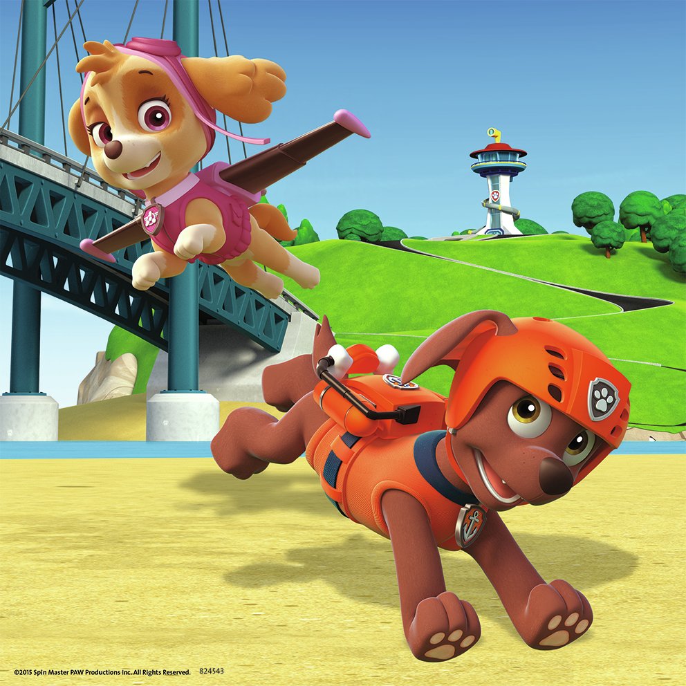 Paw Patrol Puslespill 49 brikker 3-pk Pawsome - Supernerds