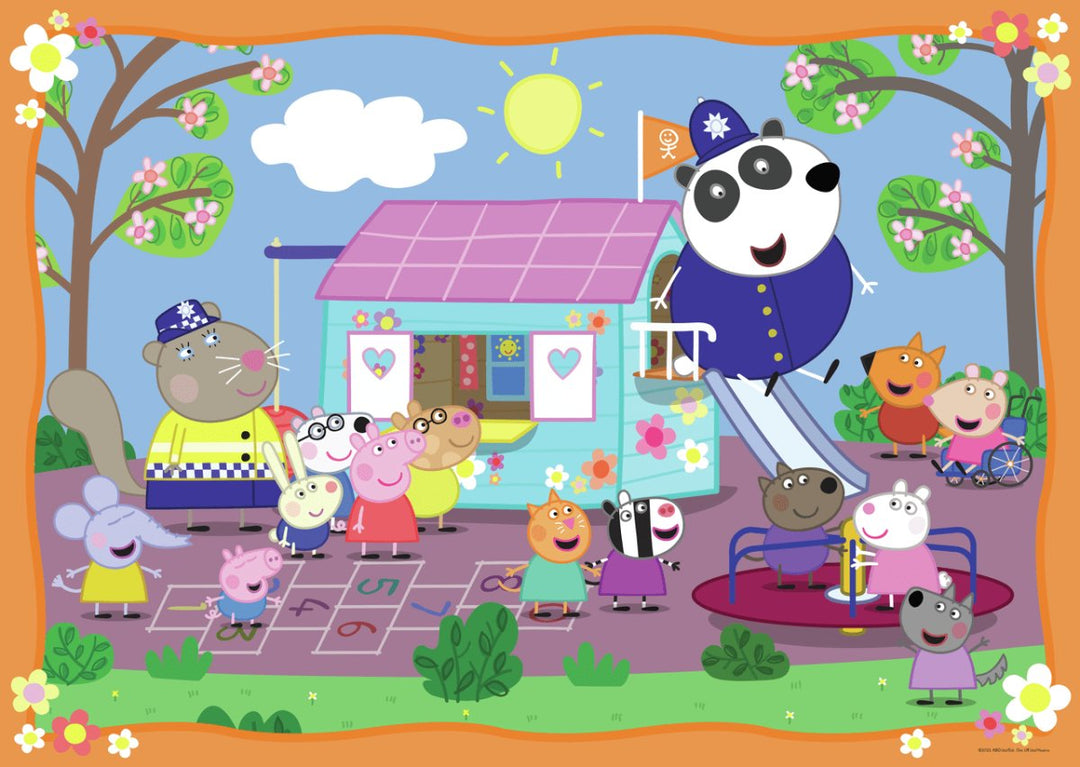 Peppa Gris Stort Puslespill Gulv 24 brikker Klubbhus - Supernerds