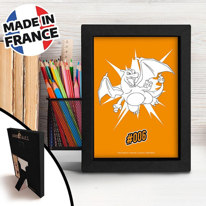 Pokemon Innrammet Bilde 15x20 Charizard - Supernerds