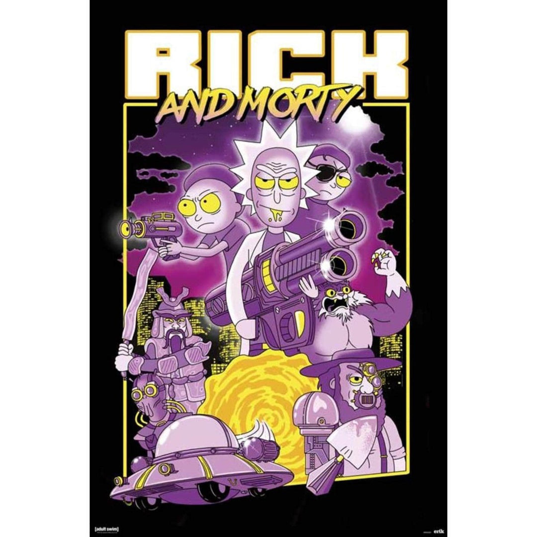 Rick and Morty Plakat Characters - Supernerds