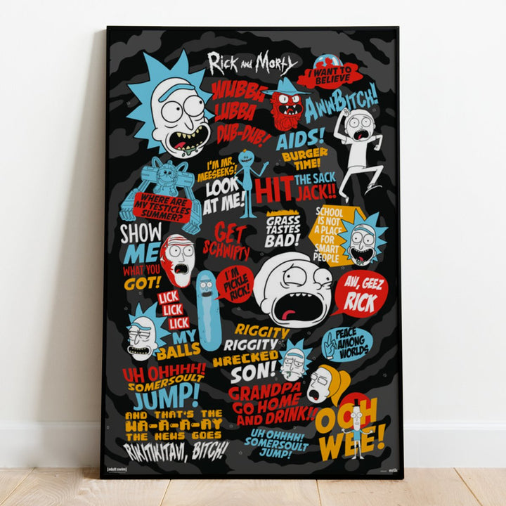 Rick and Morty Plakat Quotes - Supernerds