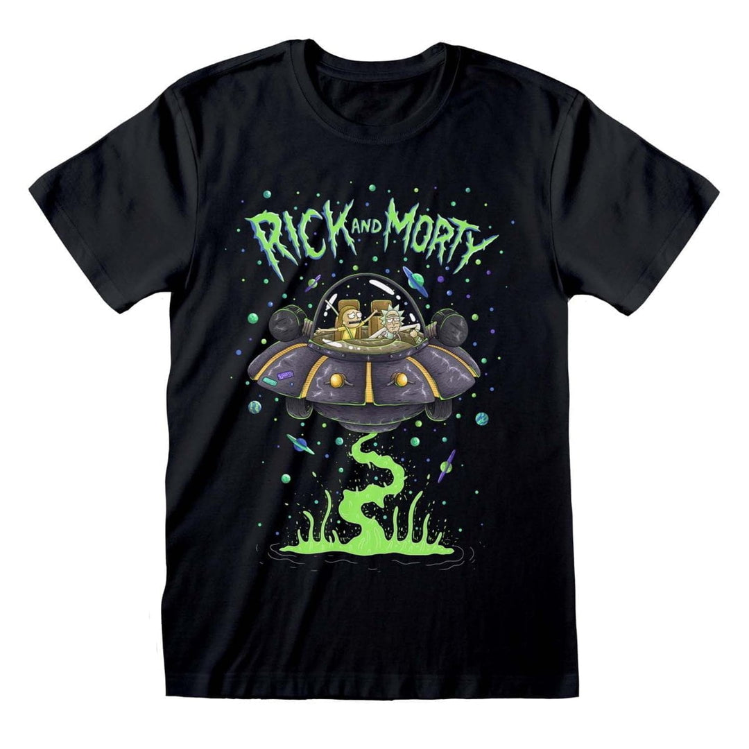 Rick and Morty T-skjorte Spaceship - Supernerds