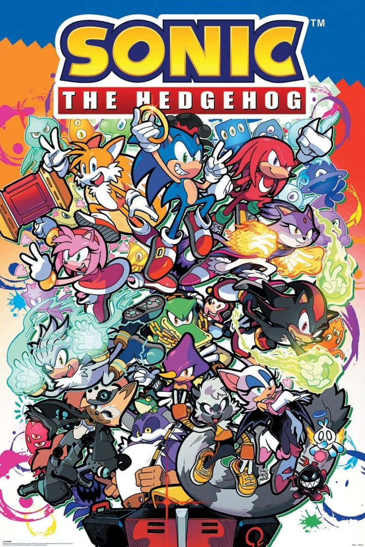 Sonic Plakat Comic Characters - Supernerds