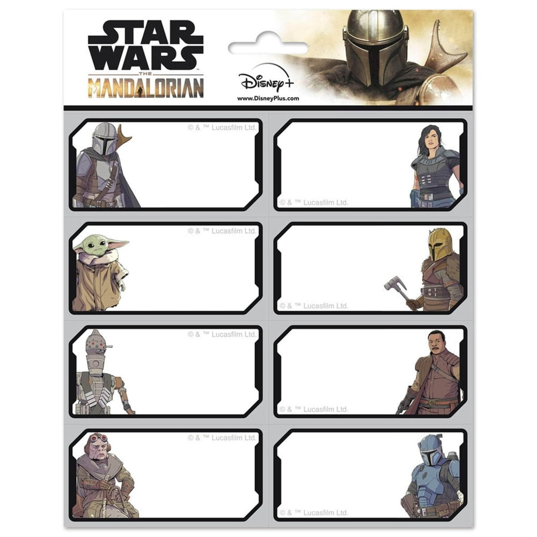 Star Wars The Mandalorian Etiketter Selvklebende - Supernerds