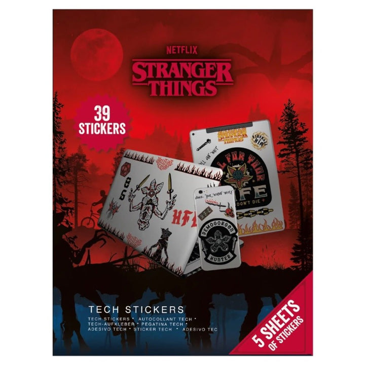 Stranger Things Klistremerker 39-pk - Supernerds