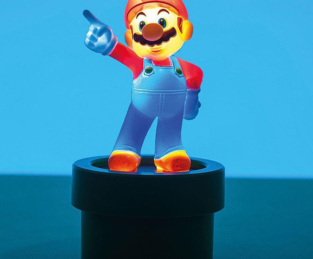 Super Mario Lampe Med Lyd - Supernerds