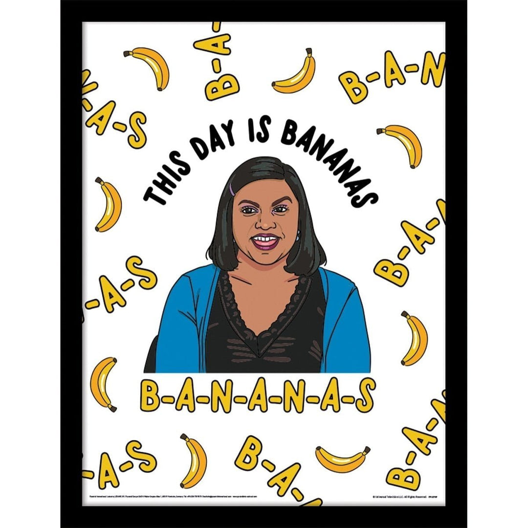 The Office Innrammet Bilde 30 x 40 cm Bananas - Supernerds