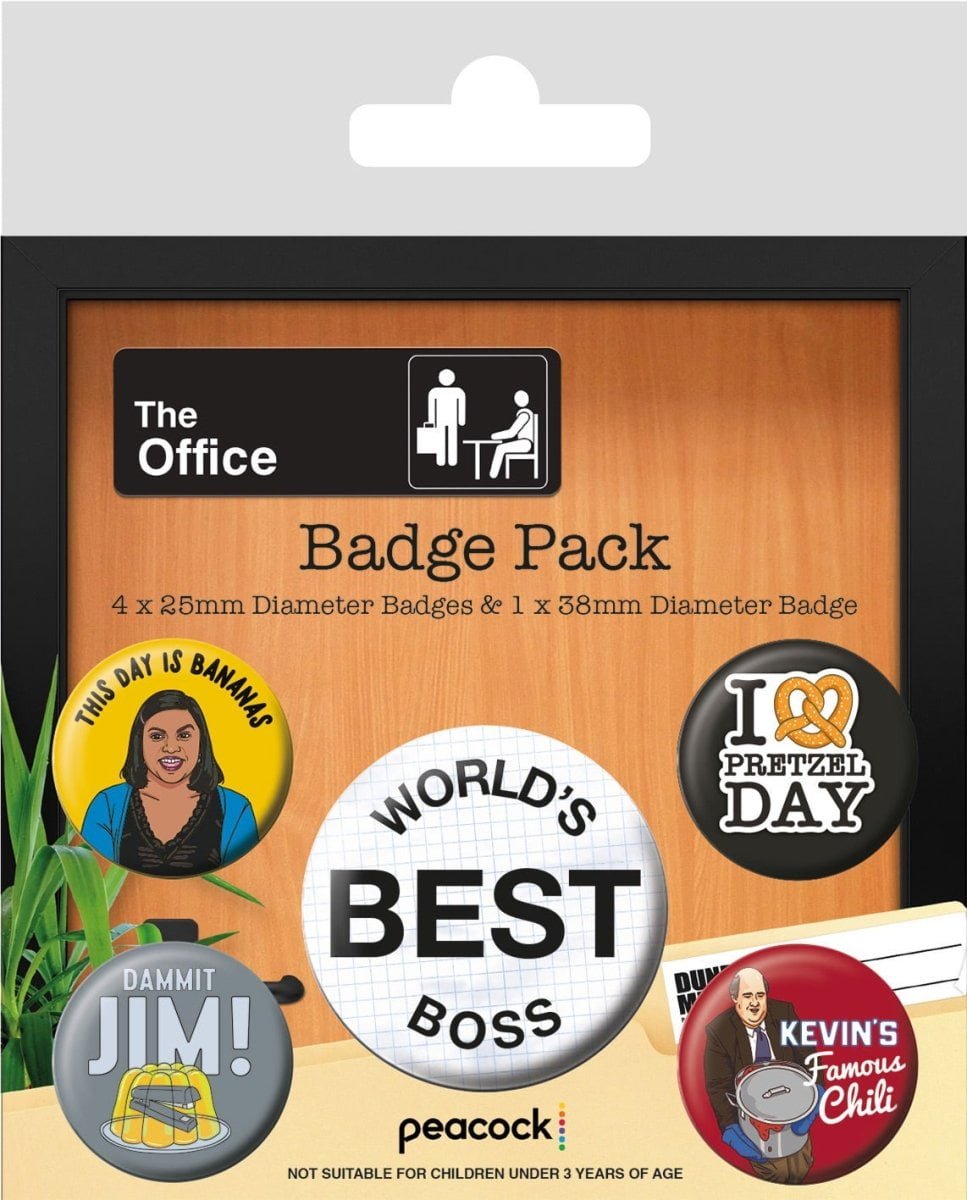 The Office Pins Famous Quotes 5-pk - Supernerds