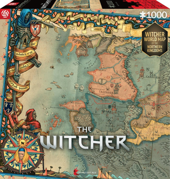The Witcher 3 Puslespill 1000 brikker The Northern Kingdoms - Supernerds
