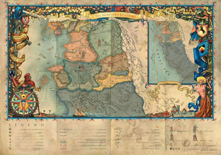 The Witcher 3 Puslespill 1000 brikker The Northern Kingdoms - Supernerds