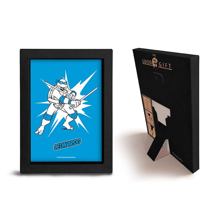 Turtles Innrammet Bilde 15x20 Leonardo - Supernerds