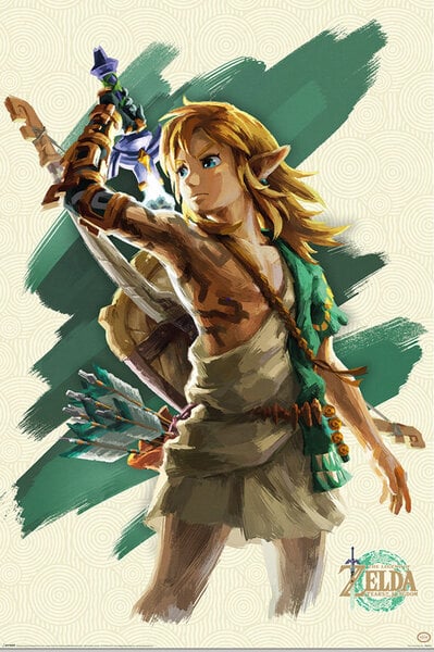 Zelda Plakat Tears of The Kingdom Link Unleashed - Supernerds