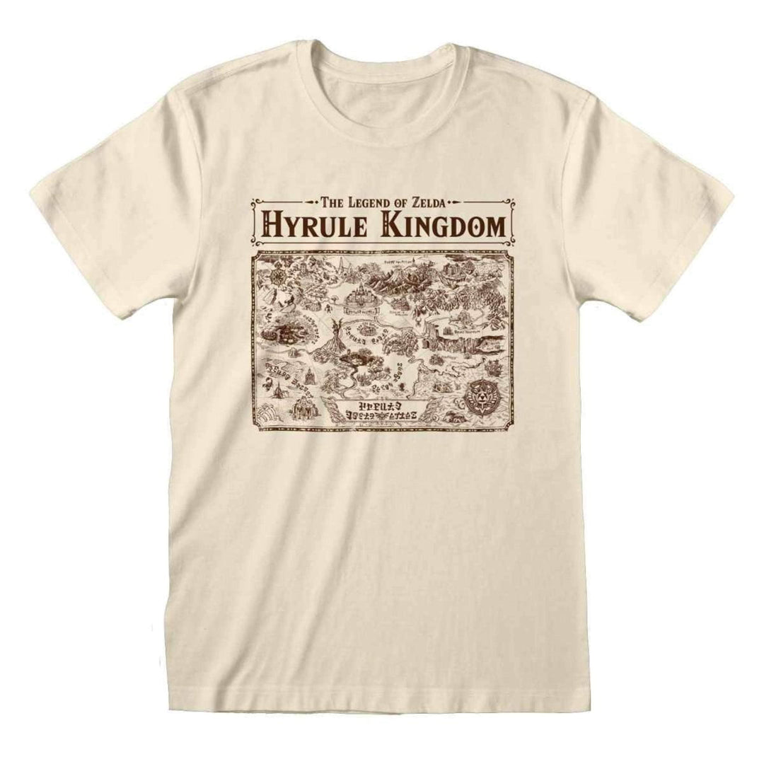 Zelda T-skjorte Map of Hyrule - Supernerds